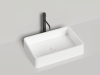 Раковина из искусственного камня S-Stone Salini GLORIA 1102207M 60х40 накладная цвет белый без отверстий под смеситель